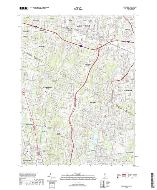 Park Ridge New Jersey US Topo Map Image