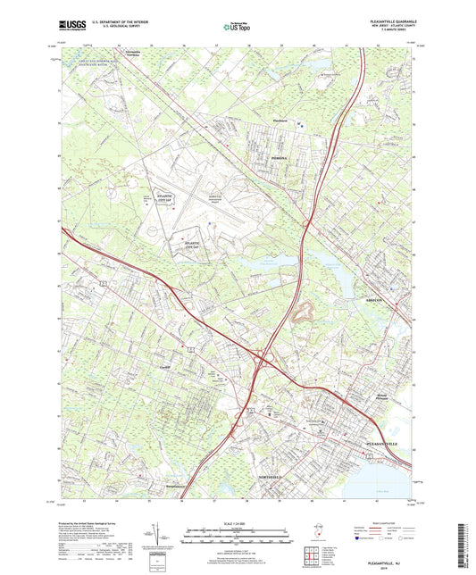 Pleasantville New Jersey US Topo Map Image