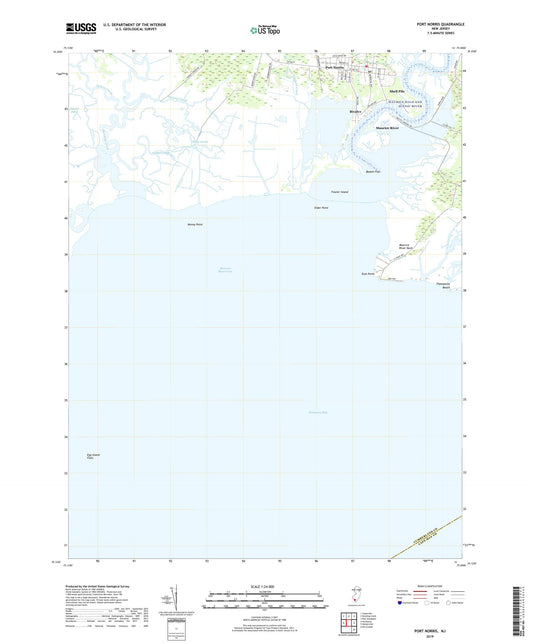 Port Norris New Jersey US Topo Map Image