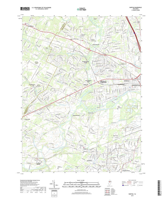 Raritan New Jersey US Topo Map Image