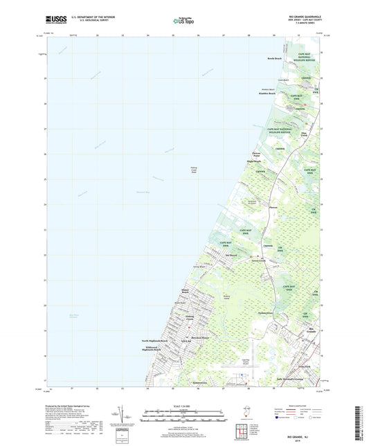 Rio Grande New Jersey US Topo Map Image