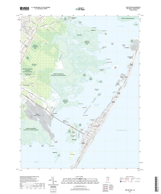 Ship Bottom New Jersey US Topo Map Image