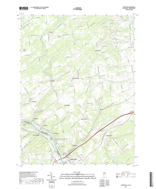 Stockton New Jersey US Topo Map Image
