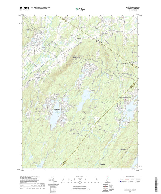 Wawayanda New Jersey US Topo Map Image