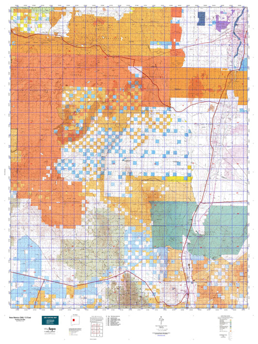 New Mexico GMU 13 East Map Image