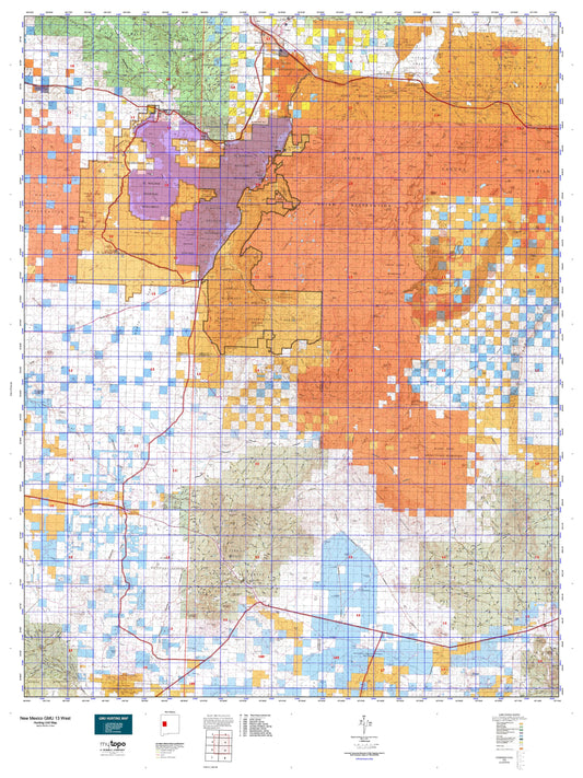 New Mexico GMU 13 West Map Image