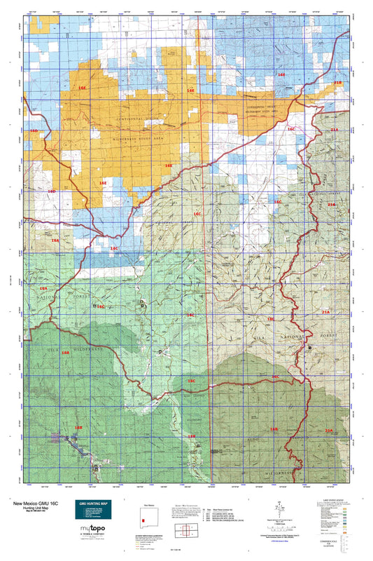 New Mexico GMU 16C Map Image