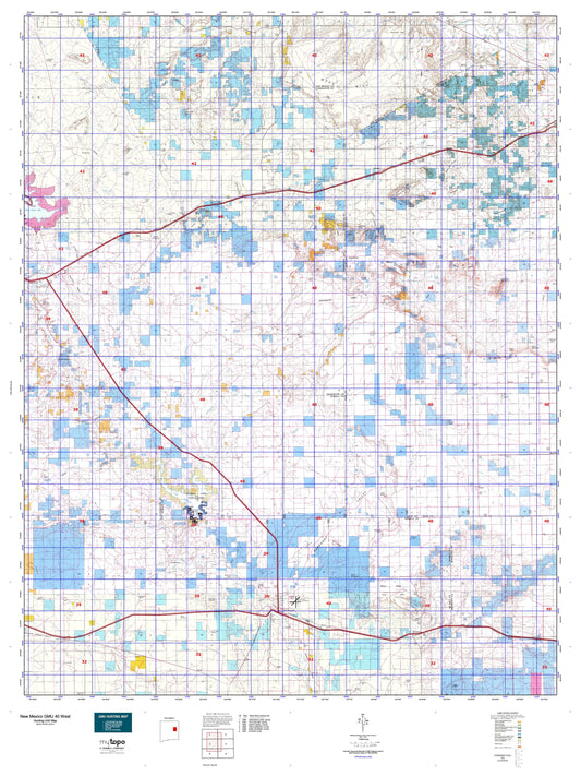 New Mexico GMU 40 West Map Image
