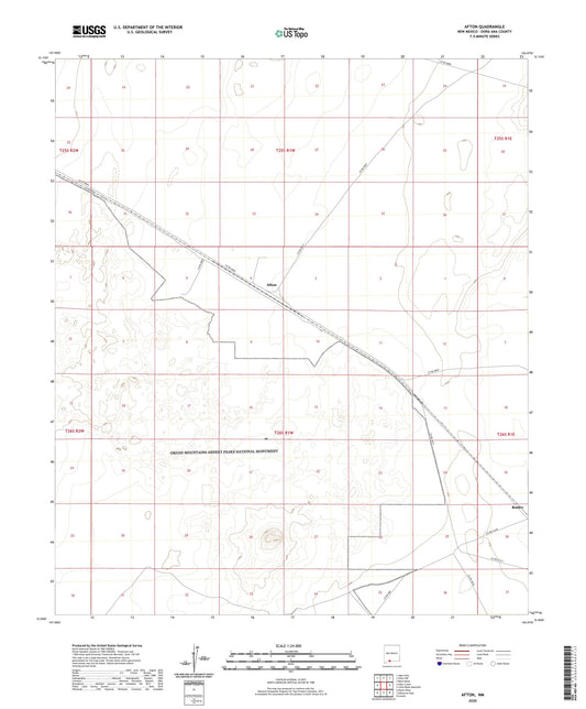 Afton New Mexico US Topo Map Image
