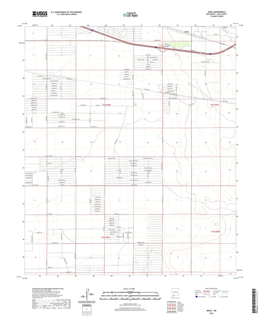 Akela New Mexico US Topo Map Image