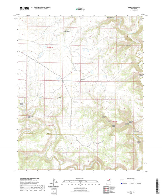 Alamito New Mexico US Topo Map Image