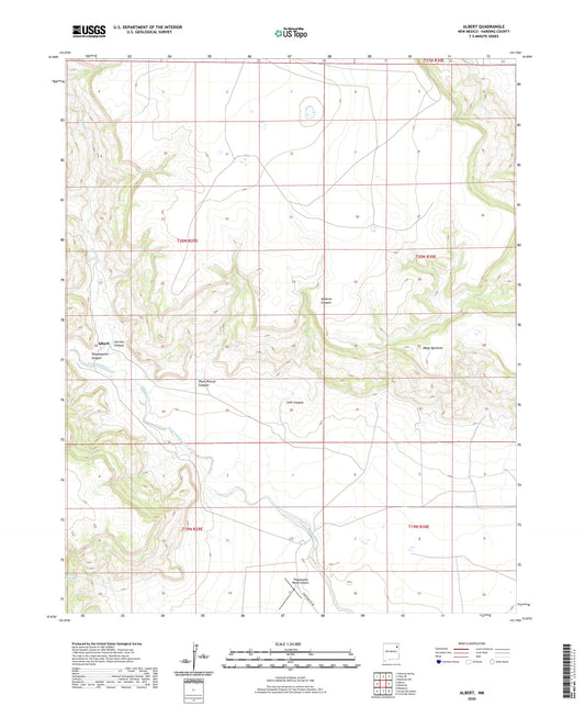 Albert New Mexico US Topo Map Image