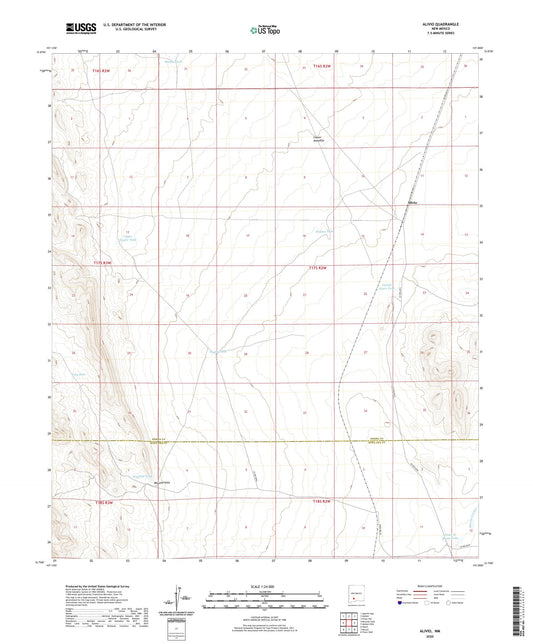 Alivio New Mexico US Topo Map Image