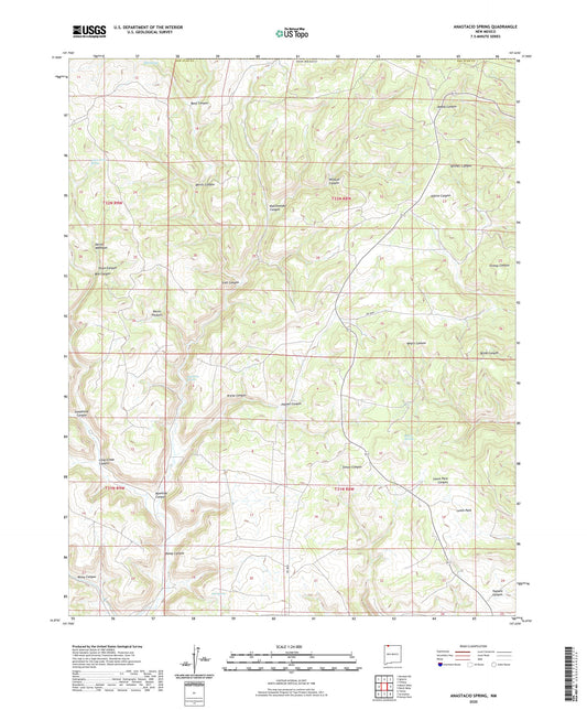 Anastacio Spring New Mexico US Topo Map Image