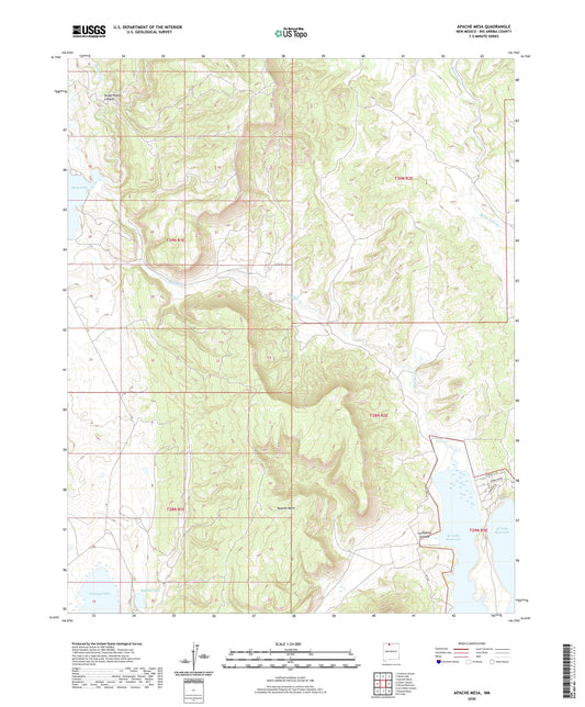 Apache Mesa New Mexico US Topo Map Image