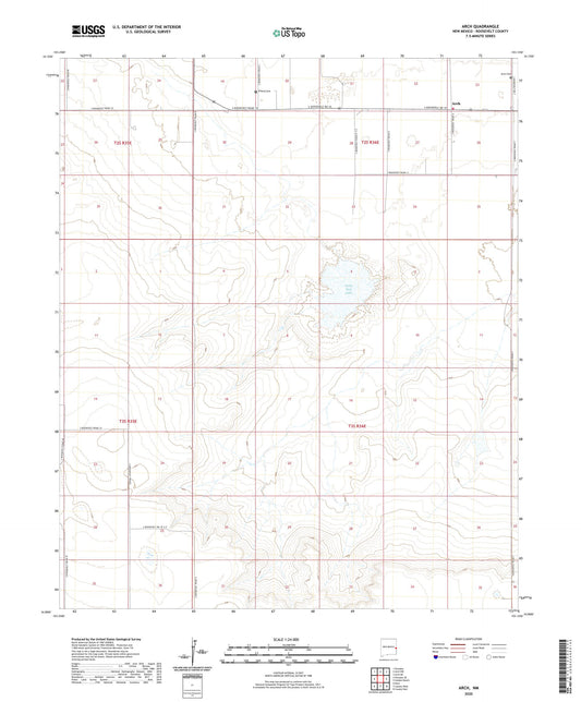 Arch New Mexico US Topo Map Image