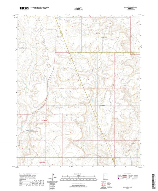 Arch Mesa New Mexico US Topo Map Image