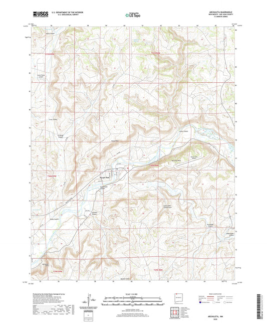 Archuleta New Mexico US Topo Map Image