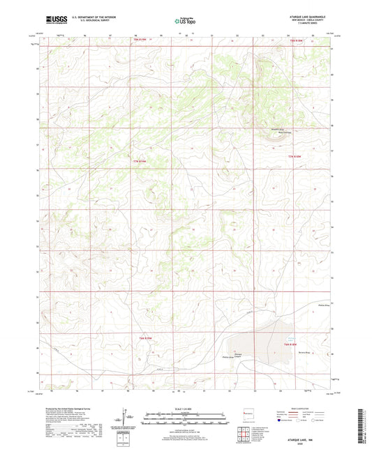 Atarque Lake New Mexico US Topo Map Image