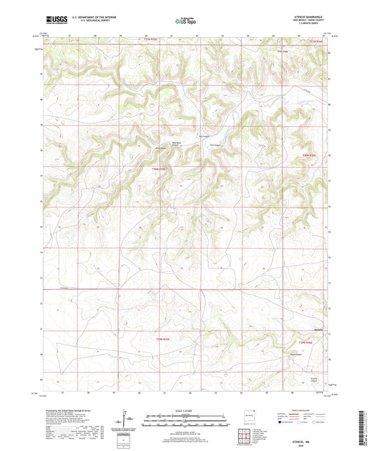 Atencio New Mexico US Topo Map Image