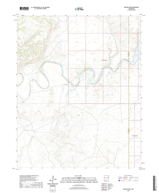 Bascom Camp New Mexico US Topo Map Image