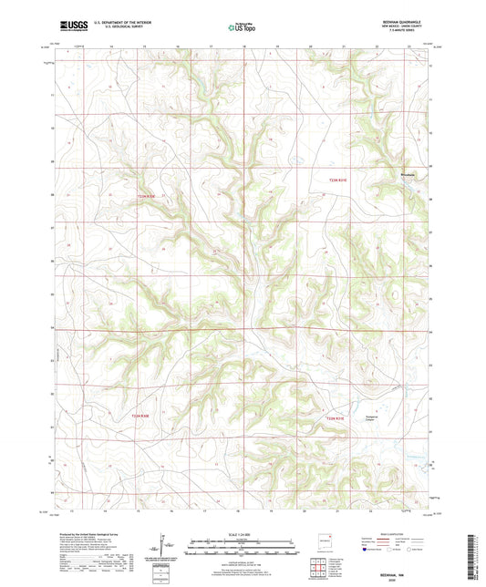 Beenham New Mexico US Topo Map Image
