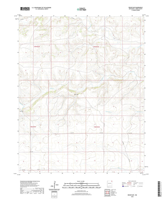 Boiler Gap New Mexico US Topo Map Image
