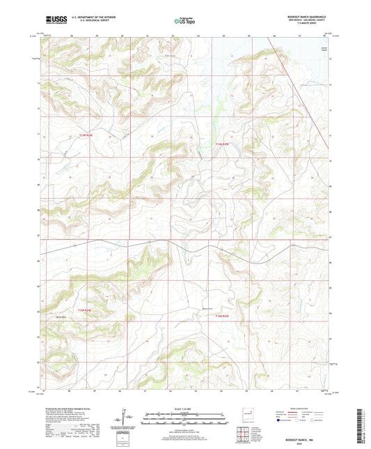 Bookout Ranch New Mexico US Topo Map Image