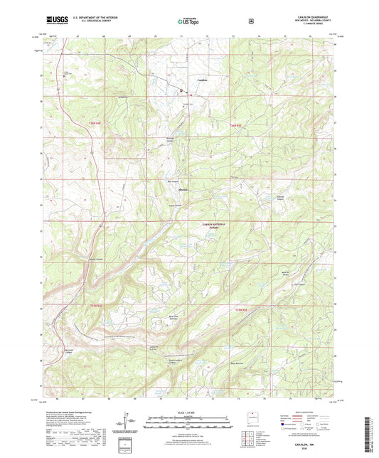 Canjilon New Mexico US Topo Map Image