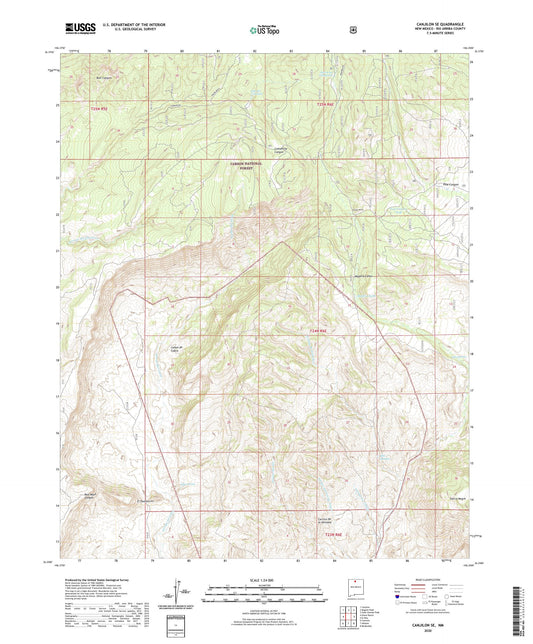 Canjilon SE New Mexico US Topo Map Image