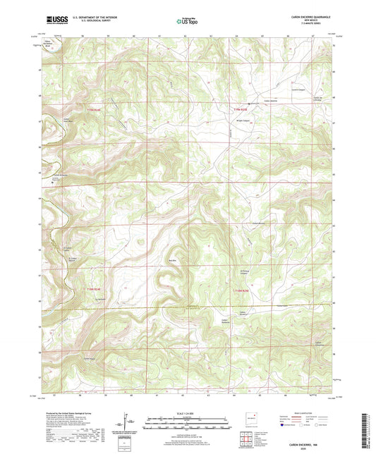Canon Encierro New Mexico US Topo Map Image