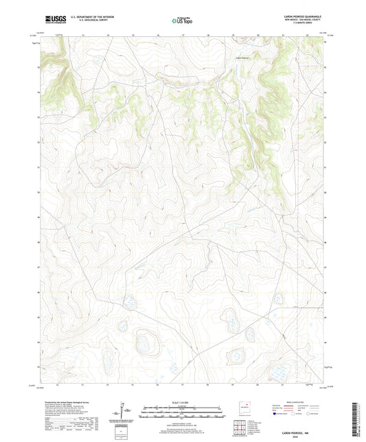 Canon Pedroso New Mexico US Topo Map Image