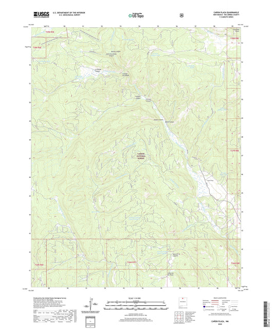 Canon Plaza New Mexico US Topo Map Image