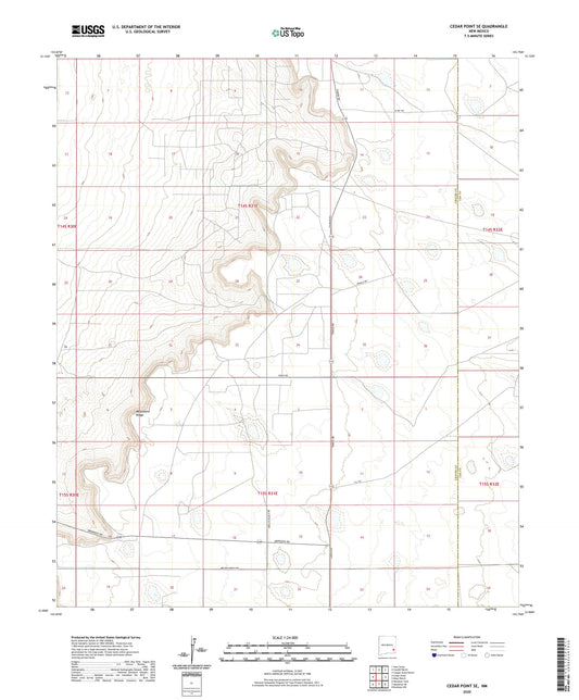 Cedar Point SE New Mexico US Topo Map Image