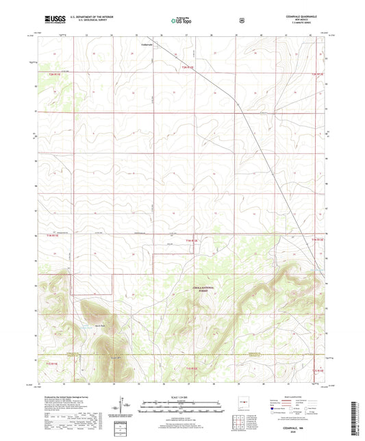 Cedarvale New Mexico US Topo Map Image