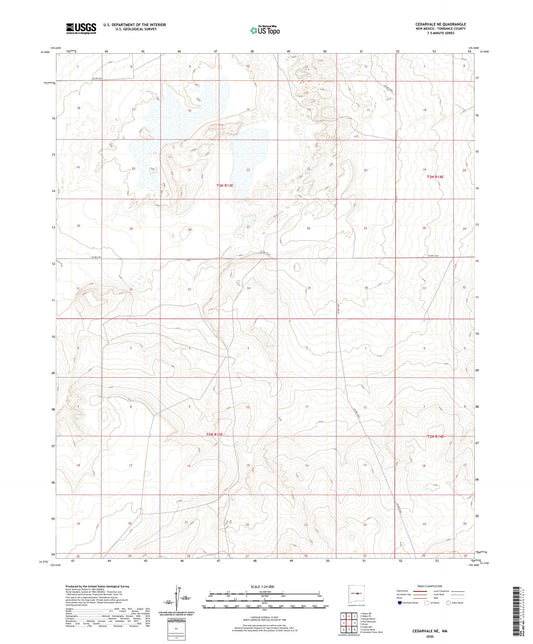 Cedarvale NE New Mexico US Topo Map Image