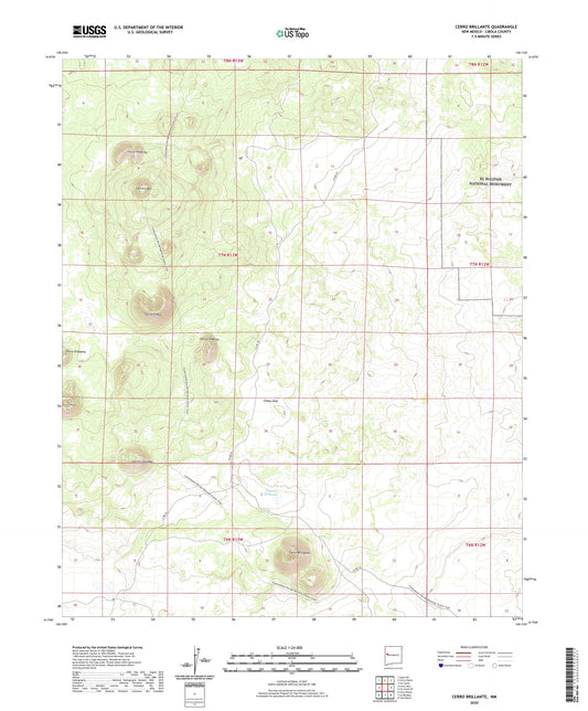 Cerro Brillante New Mexico US Topo Map Image