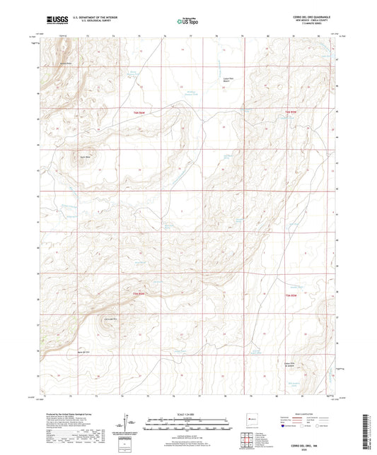 Cerro Del Oro New Mexico US Topo Map Image