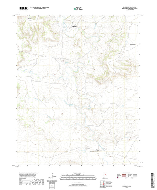 Chaperito New Mexico US Topo Map Image