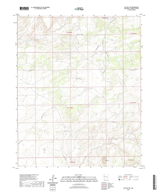 Chi Chil Tah New Mexico US Topo Map Image