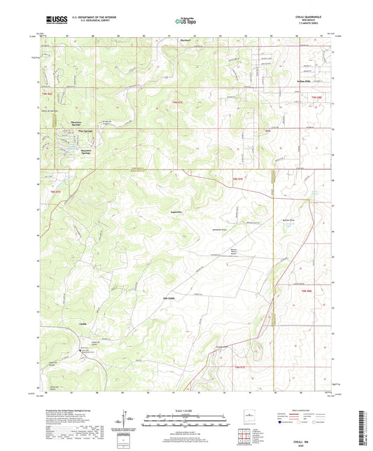 Chilili New Mexico US Topo Map Image