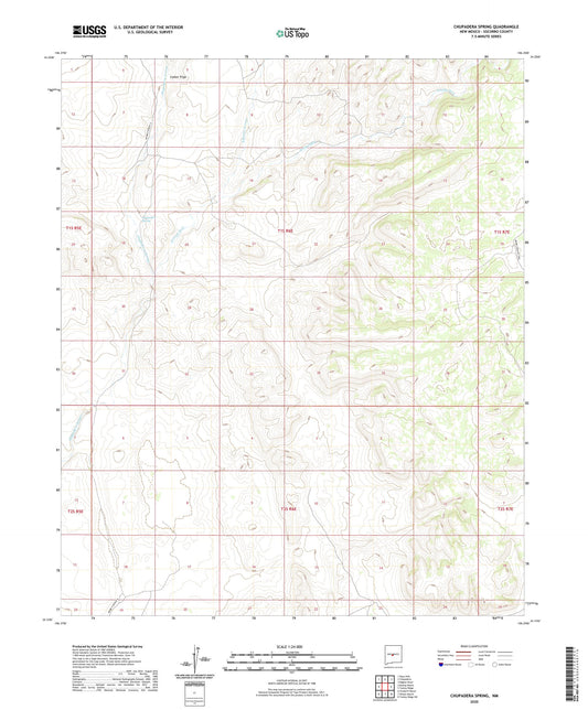 Chupadera Spring New Mexico US Topo Map Image