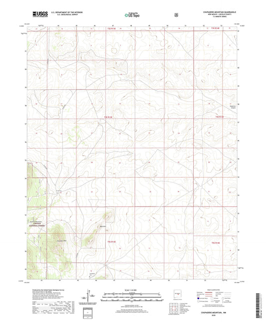 Chupadero Mountain New Mexico US Topo Map Image