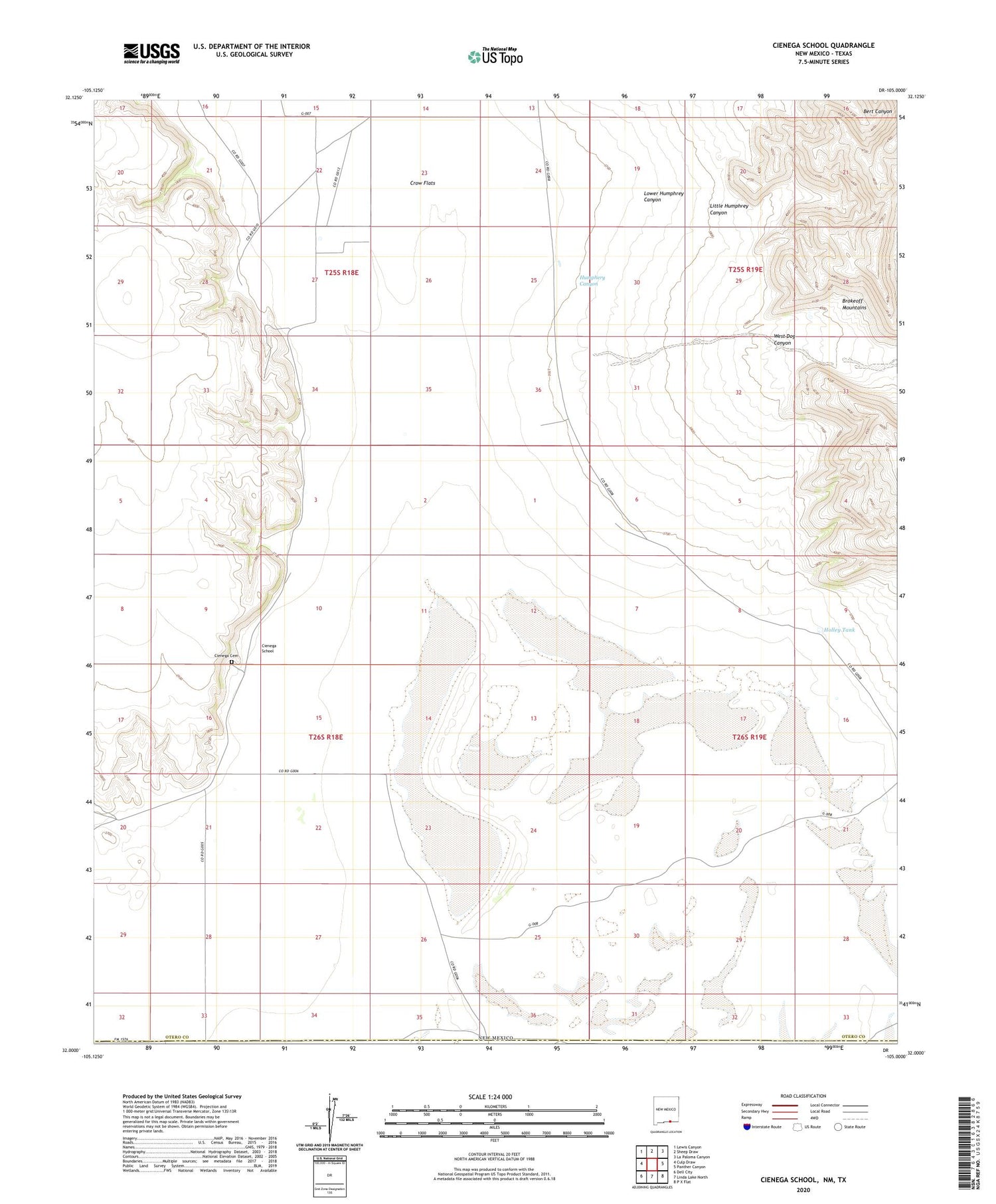 Cienega School New Mexico US Topo Map Image