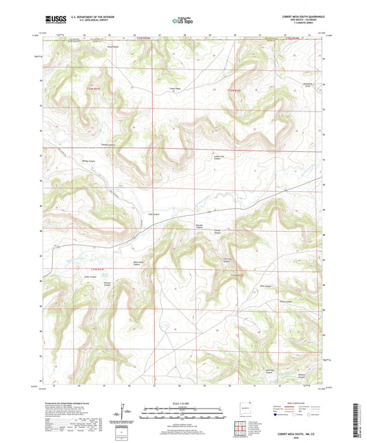 Cobert Mesa South New Mexico US Topo Map Image