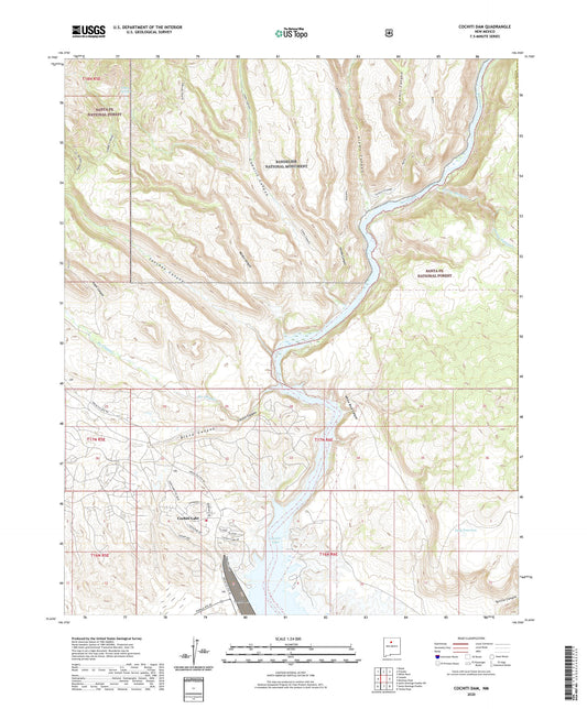 Cochiti Dam New Mexico US Topo Map Image