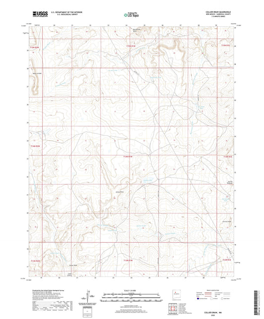 Collier Draw New Mexico US Topo Map Image