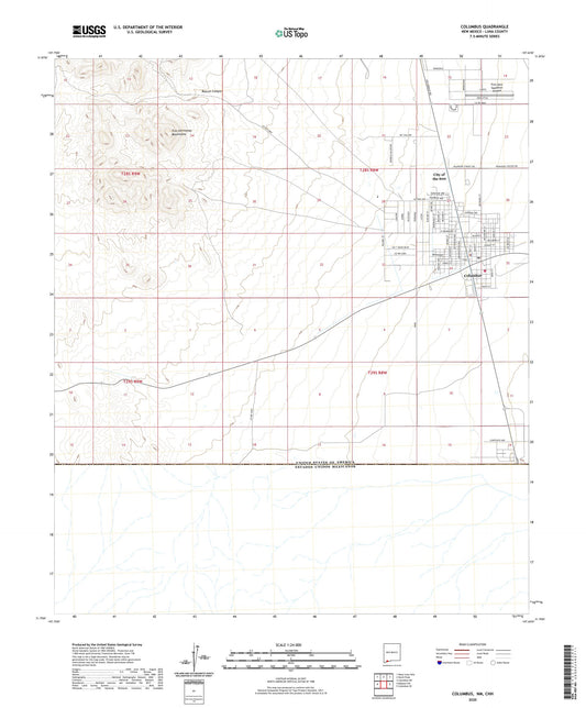 Columbus New Mexico US Topo Map Image