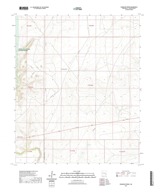Comanche Spring New Mexico US Topo Map Image