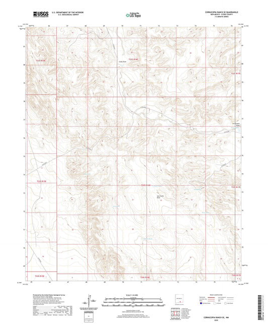 Cornucopia Ranch SE New Mexico US Topo Map Image